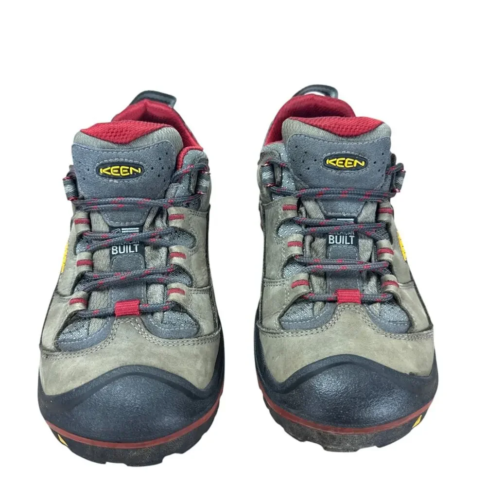 KEEN Hiking Shoes Womens 10 US Brown Red Leather Trail Sneakers Gorpcore Outdoor
